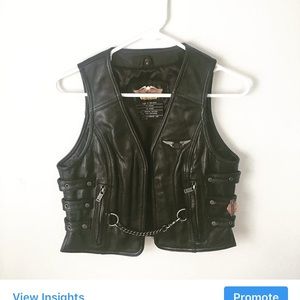 Harley Davidson leather vest